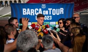 تير شتيجن: نريد الذهاب بعيدًا في دوري أبطال أوروبا.. وكنت أحاول إقناع جوندوجان بـ برشلونة